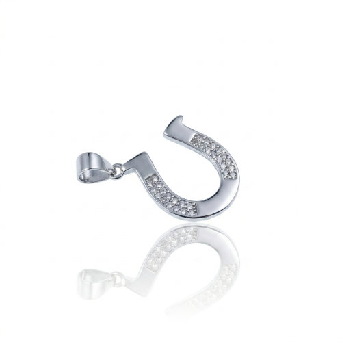 Privezak od srebra-Horseshoe Pendant Necklace