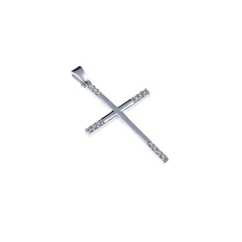 Privezak od srebra-Minimalist Cross Pendant
