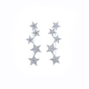 Minđuše puzavice sa zvezdicama