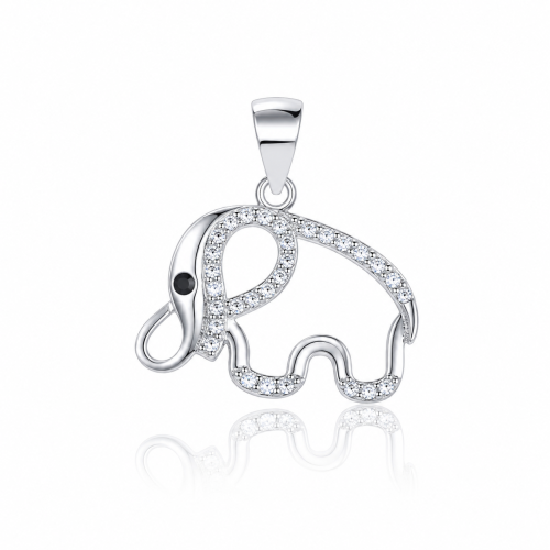 Privezak od srebra-Elephant Pendant Necklace
