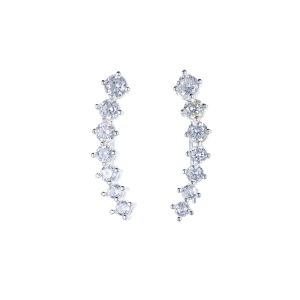 Минђуше пузавице са цирконима