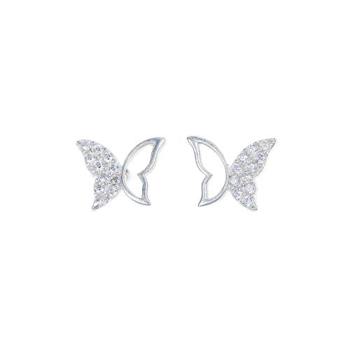 Minđuše od srebra – Flutter Glow Butterfly Earrings
