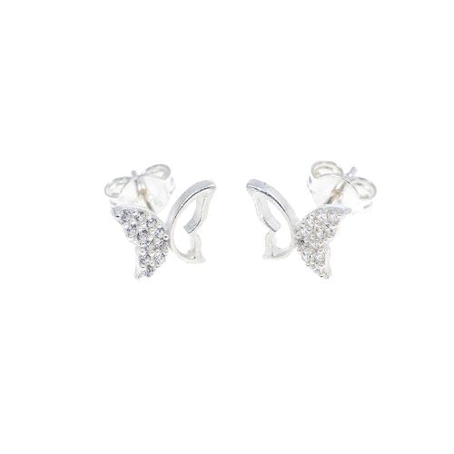 Minđuše od srebra – Flutter Glow Butterfly Earrings