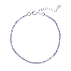 Наруквица са љубичастим цирконима