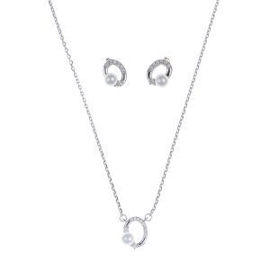 Комплет у облику круга са бисерима