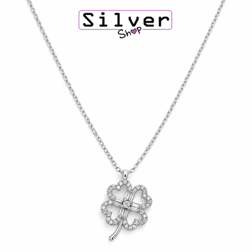 Ogrlica od srebra-Lucky Clover