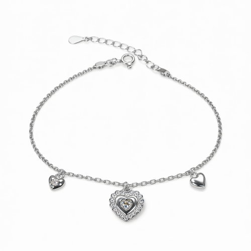 Narukvica od srebra – Three hearts harmony