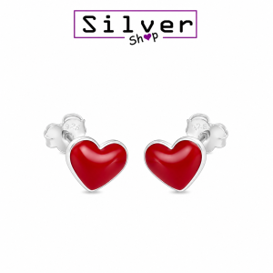 Minđuše od srebra – Scarlet Love Hearts