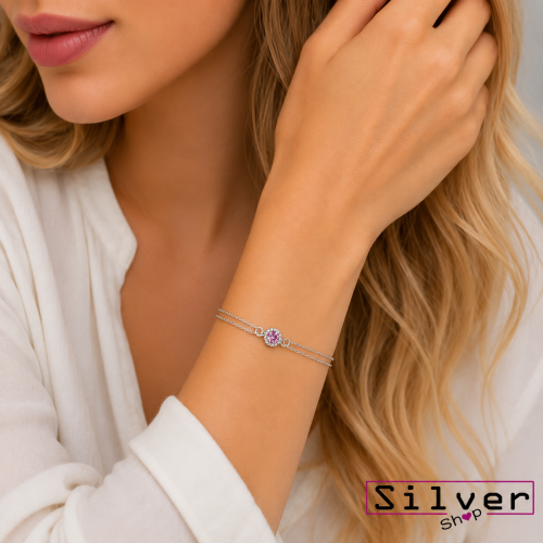 Narukvica od srebra – Blossom Duo Chain