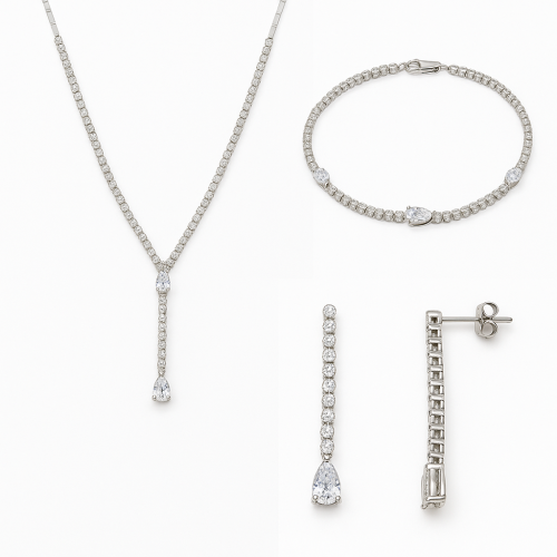 Elegantan srebrni set