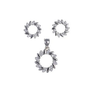 Елегантни комплет са цирконима