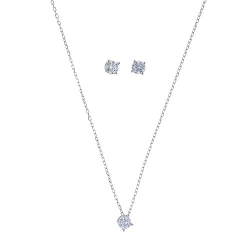 Diskretan komplet sa cirkonima