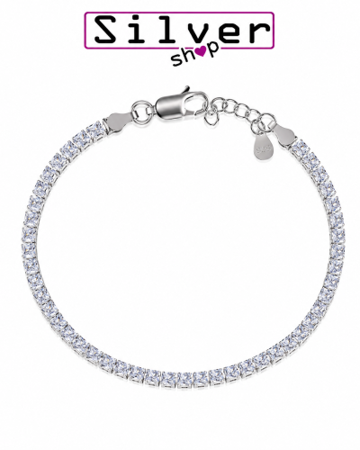 Narukvica od srebra – Eternal Glow Tennis Bracelet