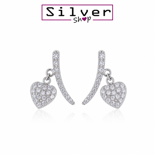 Minđuše od srebra – Romantic Heart Glow