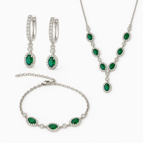 Elegantan komplet u zelenoj boji