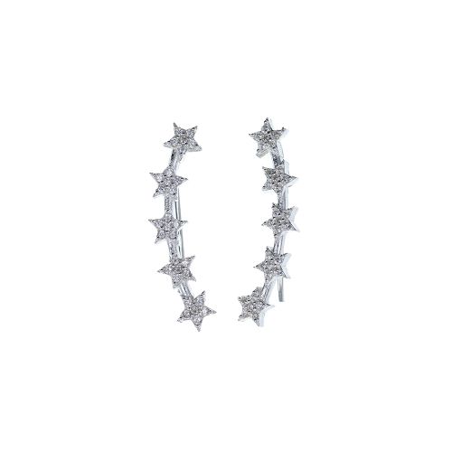 Minđuše od srebra – Stellar Pavé Climbers