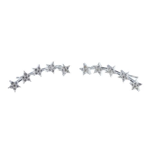 Minđuše od srebra – Stellar Pavé Climbers