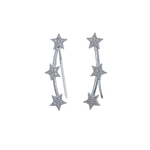 Minđuše od srebra – Stellar Pavé Climbers