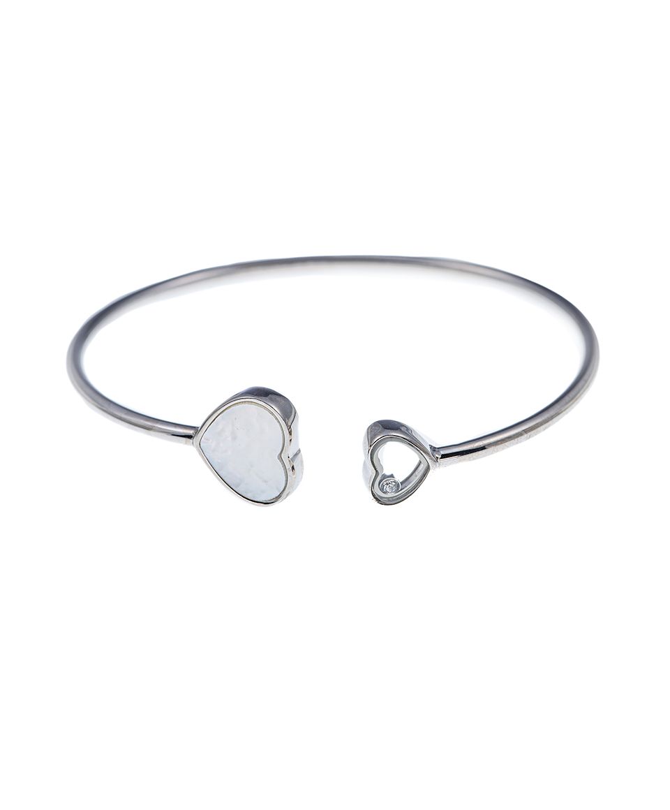 Komplet sa srcima u beloj boji