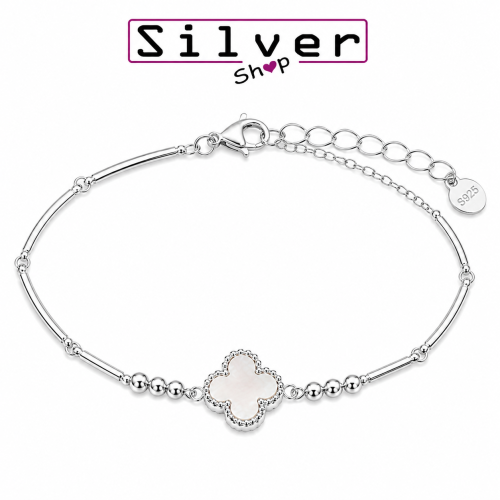 Narukvica od srebra – Pearl White Clover