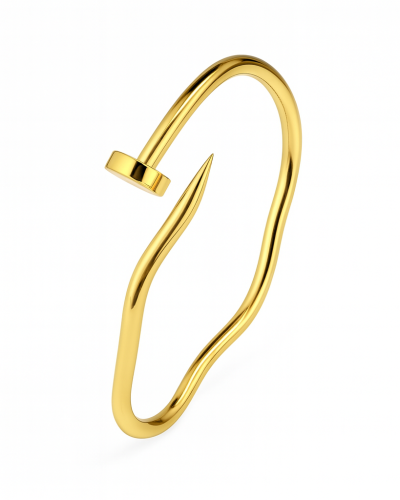 Čvrsta narukvica u zlatnoj boji