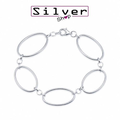 Narukvica od srebra – Large Oval Link Bracelet