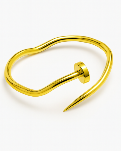 Čvrsta narukvica u zlatnoj boji