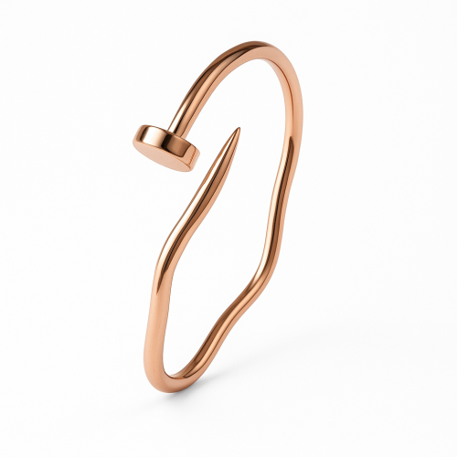 Narukvica od srebra – Ferréa Rose Gold Nail Bracelet