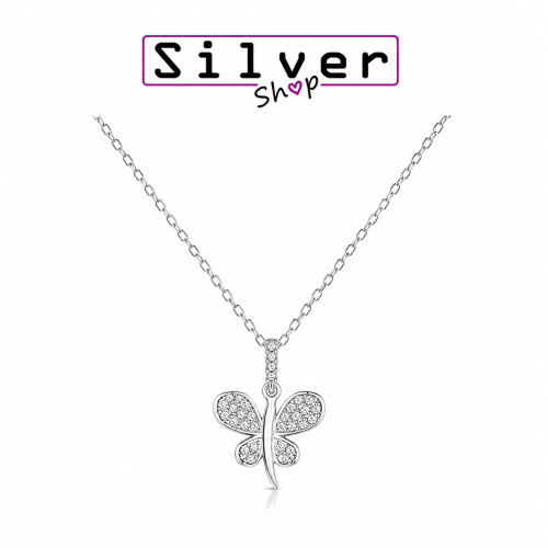Ogrlica od srebra-Butterfly Necklace