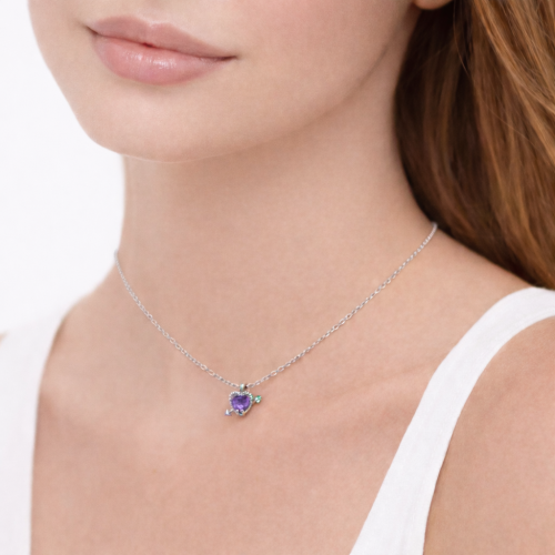 Ogrlica od srebra – Love Struck Heart Necklace