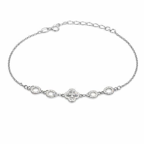 Narukvica od srebra – Shimmering Clover