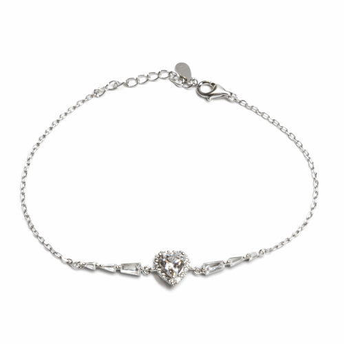Narukvica od srebra – Brilliant Spark Heart Bracelet