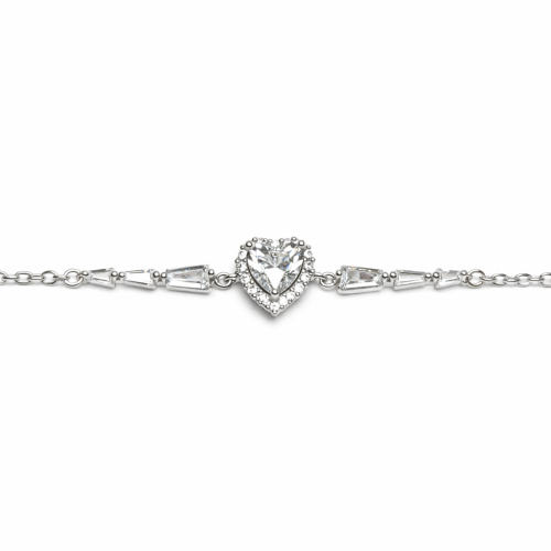 Narukvica od srebra – Brilliant Spark Heart Bracelet