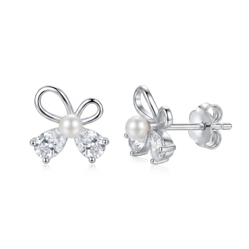 Minđuše od srebra – Sweet Bow Crystal