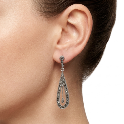 Minđuše od srebra- Glam Teardrop Dangle Earrings