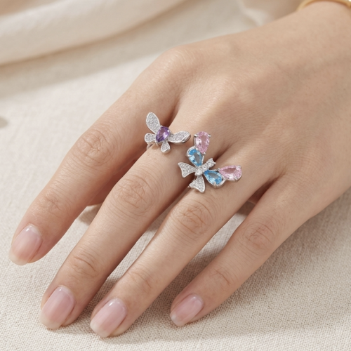Prsten od srebra – Rainbow Butterfly Ring