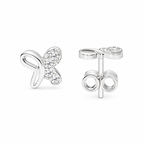 Minđuše od srebra – Butterfly Whisper Earrings