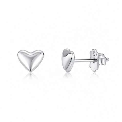 Minđuše od srebra – Golden Heart Earrings