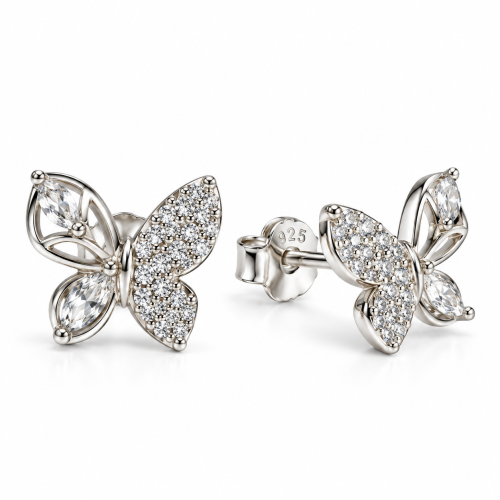 Minđuše od srebra – Silver Butterfly Stud