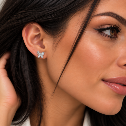 Minđuše od srebra – Silver Butterfly Stud